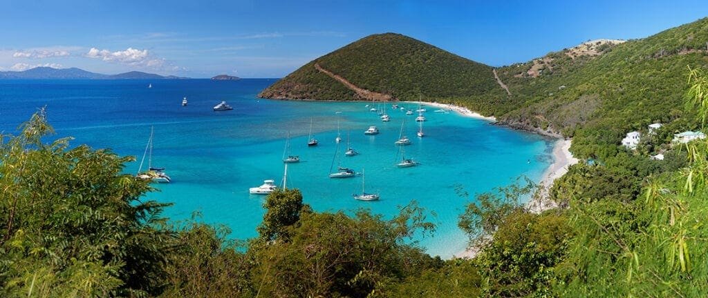 Scenic view of British Virgin Islands