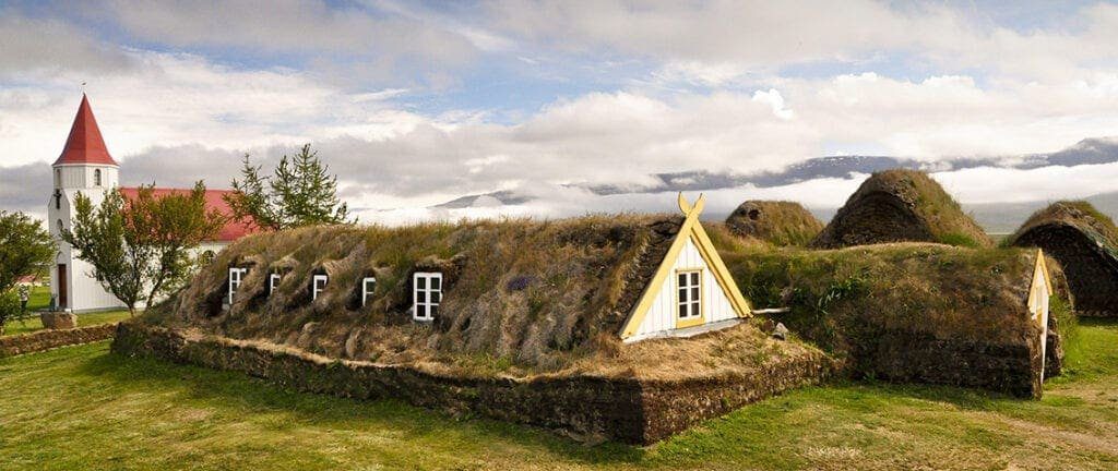 Historic Glaumbaer hpuses in North-Iceland