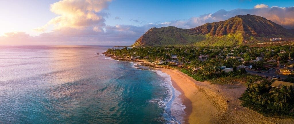 West coast of Oahu, area of Papaoneone beach. Hawaii, USA