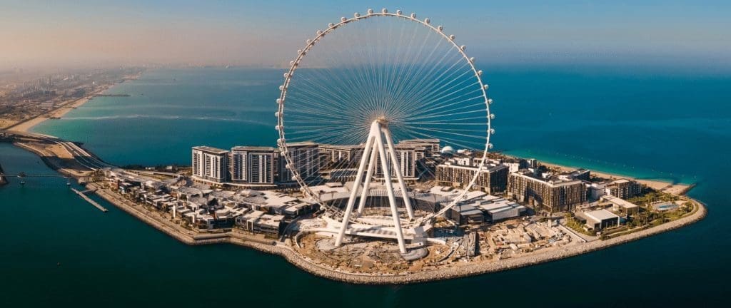 Ain Dubai ferris wheel on Bluewaters Island in Dubai, UAE