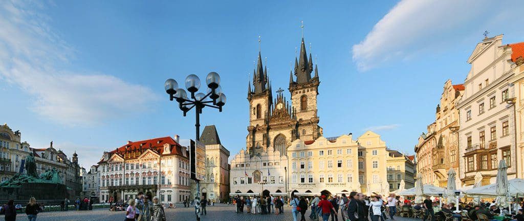 Busy Old Town Square Prague