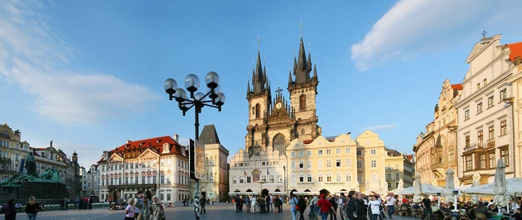 Busy Old Town Square Prague