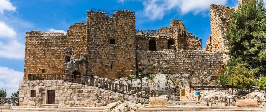 Ajloun Castle, a 12th-century Muslim castle situated in northwestern Jordan