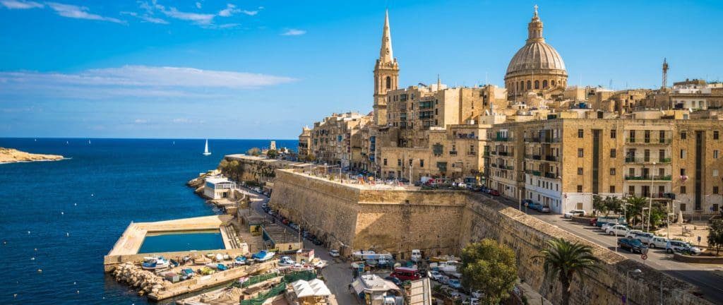 View of Valletta, the capital of Malta.