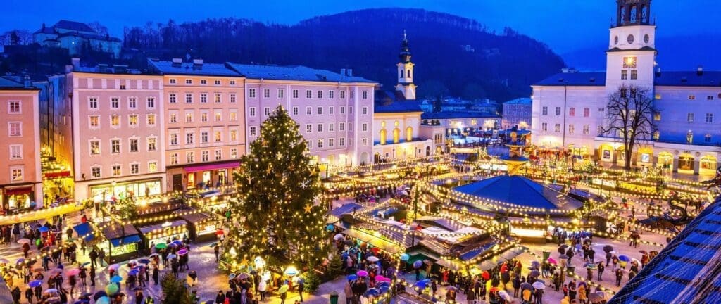 Christmas market in Salzburg.