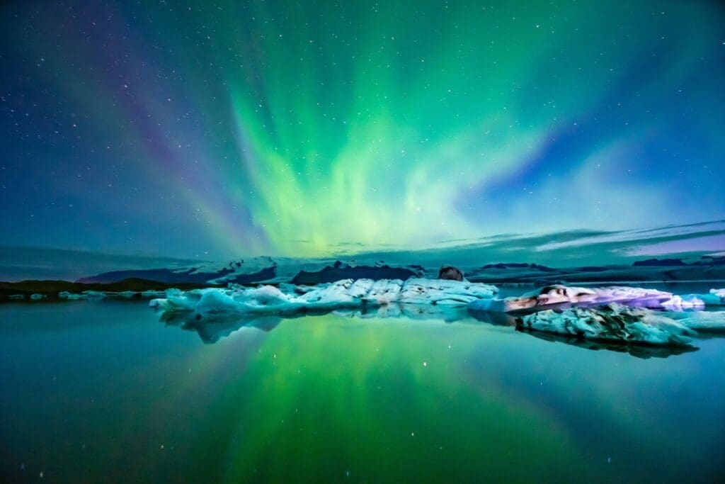 Northern Lights In Iceland women