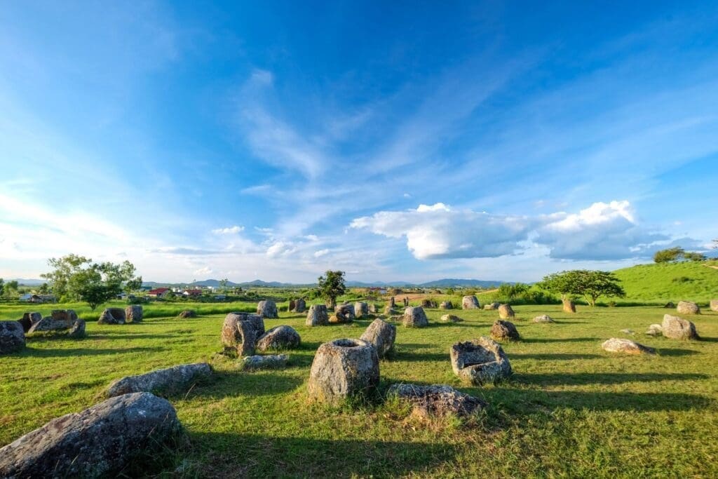 Plain of jars in Phonsavan, Xiengkhuang