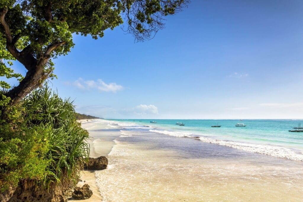 Amazing Diani beach seascape