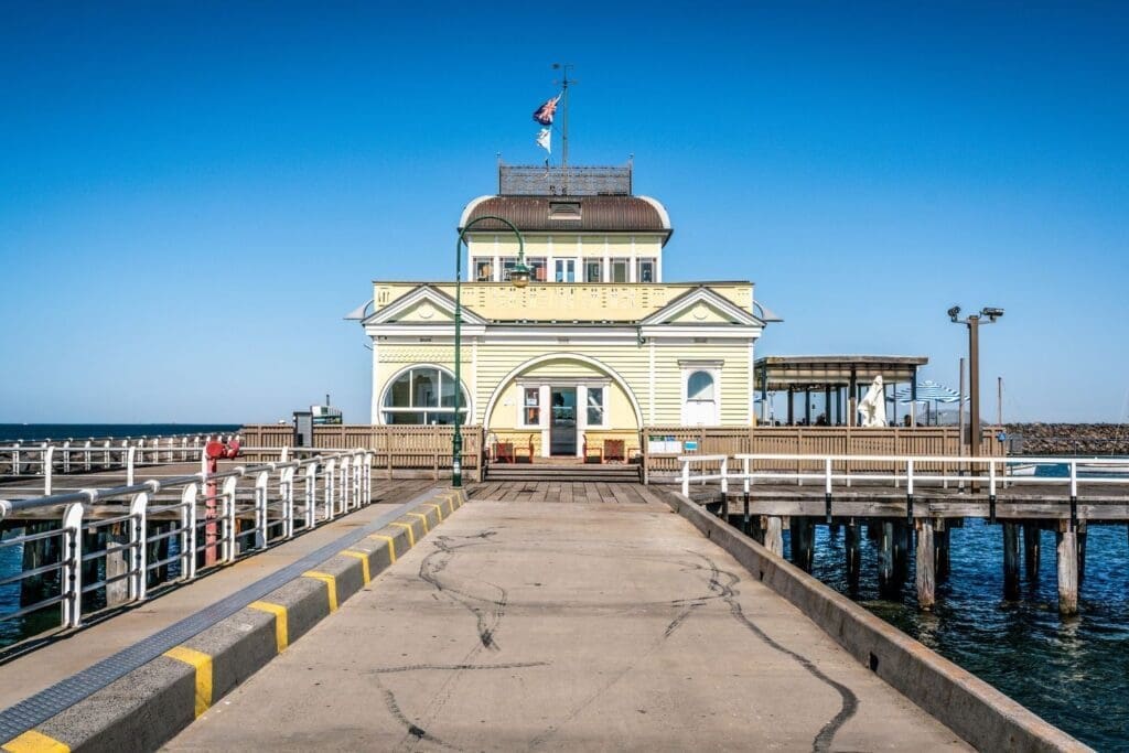 St Kilda Pavilion an historic kiosk located at the end of St Kilda Pier in Melbourne