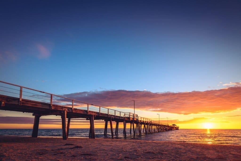 Henley Beach at sunset