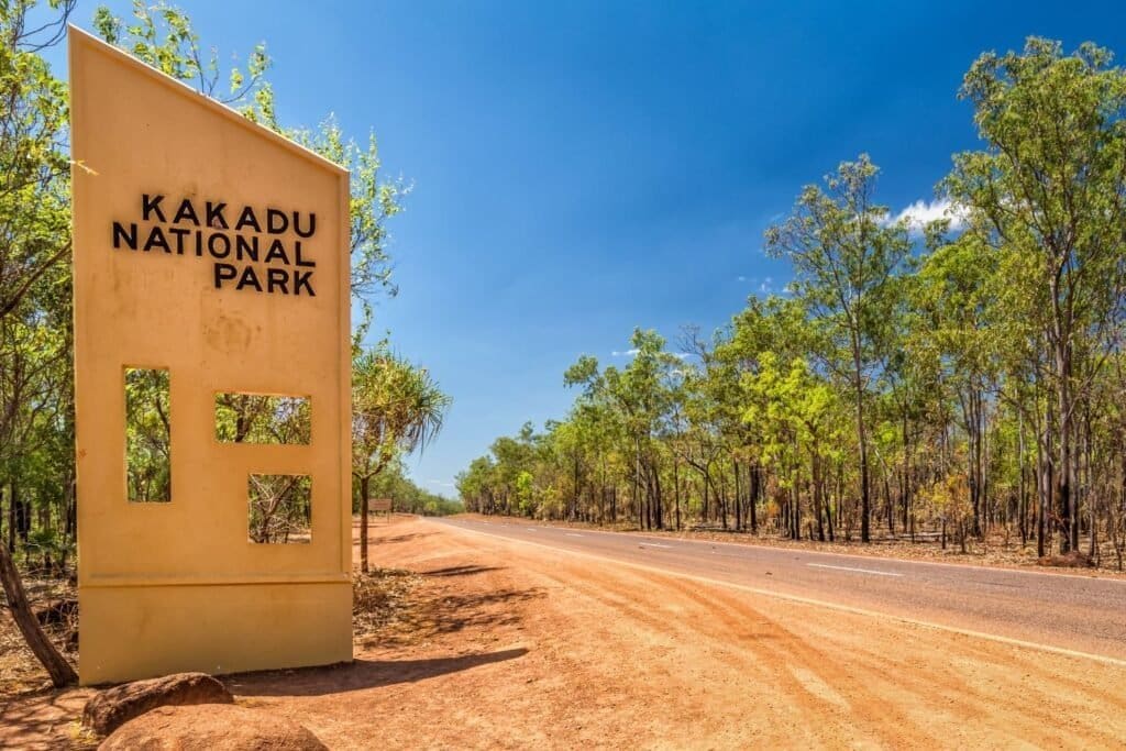 Entrance gate to Kakadu National Park